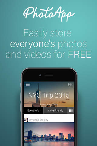 PhotoApp - The Group Photo Sharing App for all Events & Occasions screenshot 3