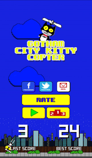 Gotham City Kitty Copter - Retro superhero action