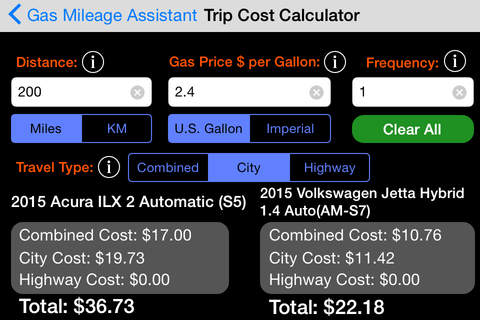 US Gas Mileage Assistant FREE screenshot 4