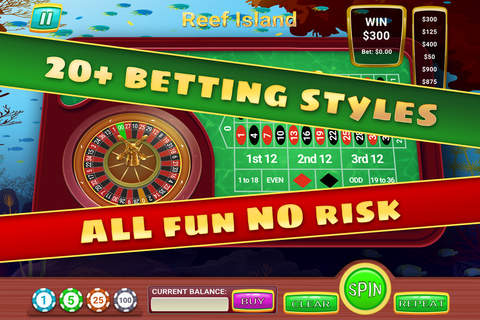 Reef Island Treasure Roulette - PRO - Underwater Fortune Vegas Casino Game screenshot 4