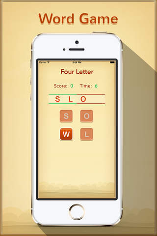 4 Letters Word - make words from four letters screenshot 2