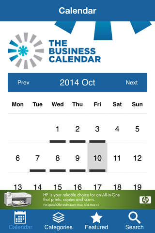 The Business Calendar screenshot 2