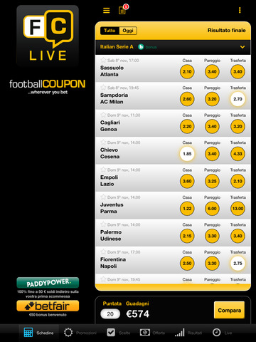 【免費運動App】Football Coupon Scommesse-APP點子