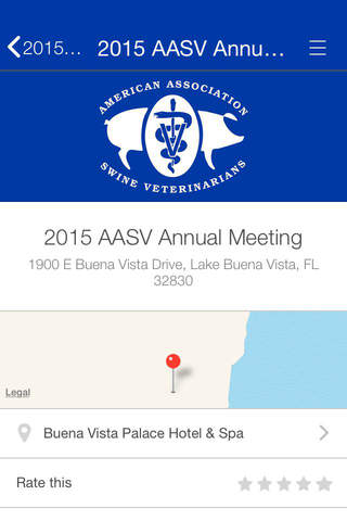 AASV 2015 Annual Meeting screenshot 2