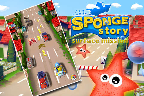 A Sponge Story: Surface Mission Kids - Amazing 3D Driving Adventures Out of the Sea screenshot 3