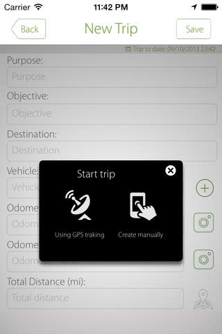 TaxMileage - Track Electronically your Business Trip by GPS, produces a Mile Log for IRS Deduction and Expense Reimbursement report screenshot 2