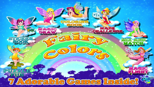 Fairy Colors - Magical Draw and Paint Coloring Book HD