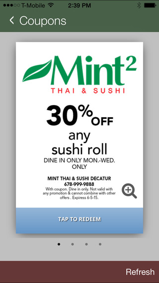 【免費生活App】Mint 2 Thai & Sushi-APP點子