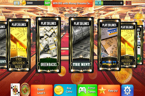 Money Dreams Casino: Planet of Green Bricks (Black Cards Ace of Spades Slots) screenshot 2