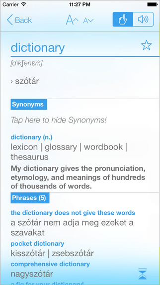【免費教育App】Hungarian English Dictionary and Translator (Magyar - angol szótár)-APP點子