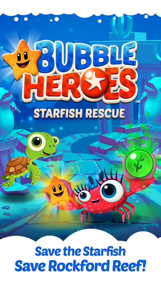 【免費遊戲App】Bubble Heroes: Starfish Rescue-APP點子