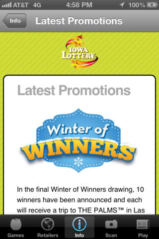 Iowa Lottery's LotteryPlus screenshot 4