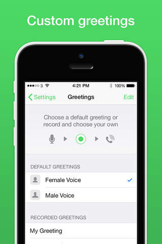 Voicemail+ · Visual voicemail for everybody screenshot 4
