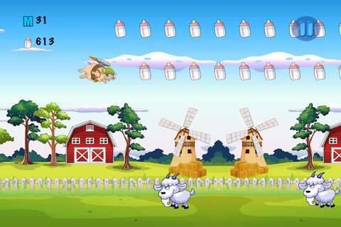 A Friendly Farm Rush - High Flying Pig Dash FREE screenshot 2