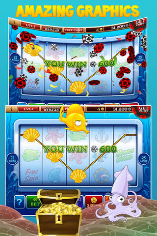 Planet Atlantis Slots! - Gold Casino - with Blackjack and Poker! Always the right game for you! screenshot 3