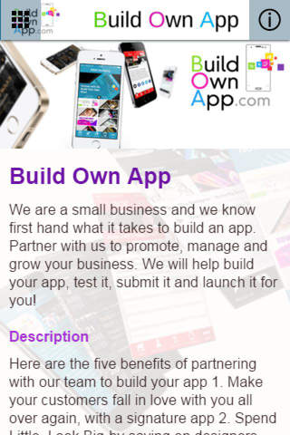 Build Own App screenshot 2