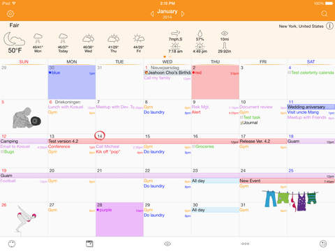 【免費生產應用App】Awesome Calendar Lite-APP點子