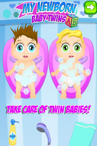 My Newborn Baby Twins & Mommy Care - Pregnancy & Maternity Doctor Games FREE screenshot 2