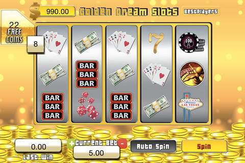 Absolut Golden Dream Slots - Ace Slot Machine Master screenshot 2
