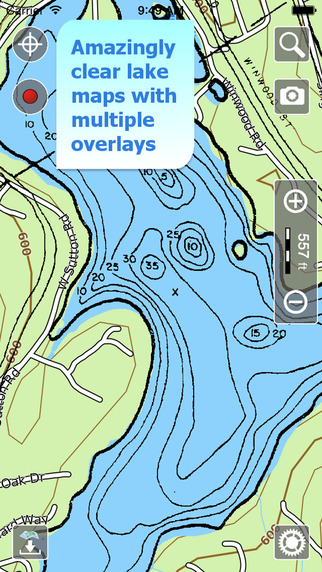 Aqua Map Massachusetts Lakes - GPS Offline Nautical Charts
