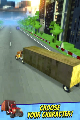 Truck Survival Block Games - Mine Truck Racing Mini Game screenshot 3