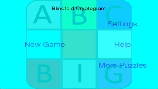 【免費遊戲App】Blindfold Cryptogram-APP點子