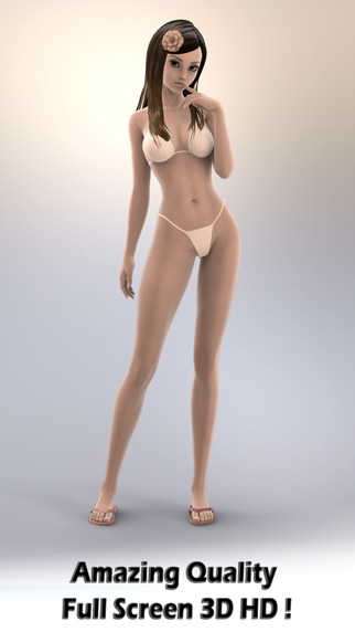 Figuromo Dress Doll : Beach Dressup - 3D Anime Style Figure Design Color Combine