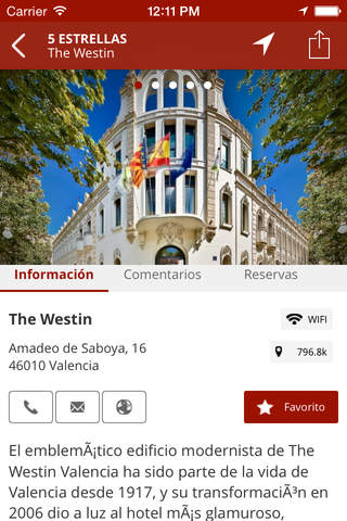 App Valencia Guía de ciudad Guía de Valencia Restaurantes Hoteles Ocio Tiendas screenshot 4