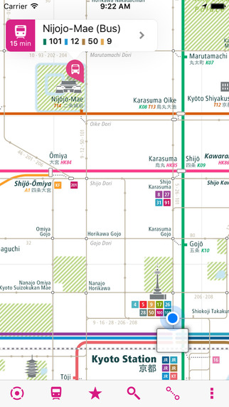 Kyoto Rail Map Lite
