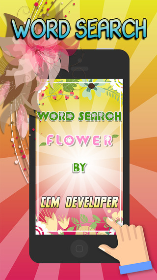 Word Search Flower in the Garden