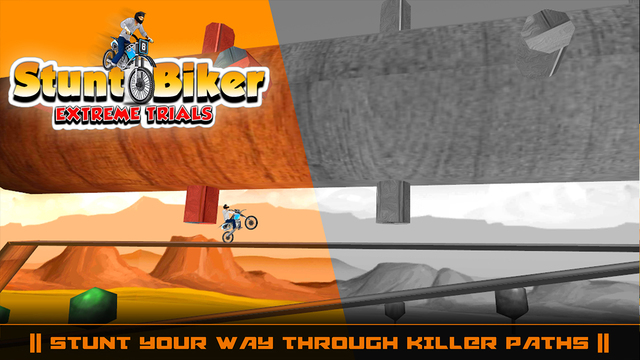 【免費遊戲App】Stunt Biker Extreme Trials-APP點子