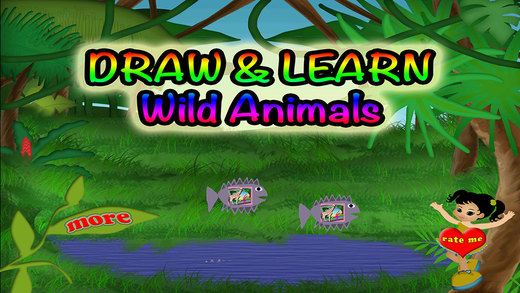 Animals Draw Preschool Learning Experience In The Wild Paint Game