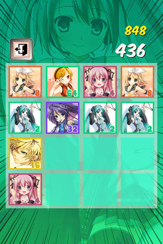 2048 Manga & Anime - “ Japanese Logic Puzzle For Vocaloid Edition “ screenshot 2