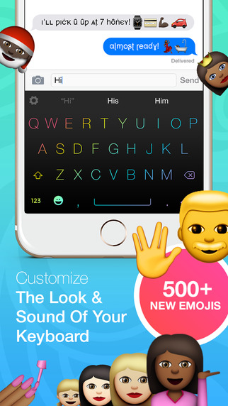 Keyboard Themes with custom fonts and emoji - PRO version
