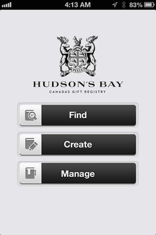 Hudson's Bay Gift Registry for iPad screenshot 2