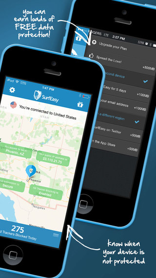 【免費生產應用App】SurfEasy VPN for iPhone and iPad - Unblock sites,  Wi-Fi Security and Privacy Protection-APP點子