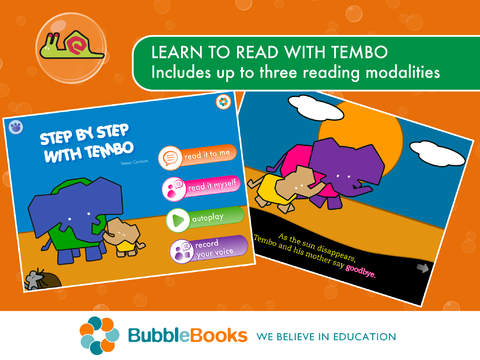 【免費教育App】Step by step with Tembo. Interactive children's story. Memory games. Practice languages with Tembo, a great educational storybook app-APP點子