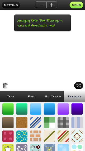 Color Text Message+ Send Color Text Messages for free
