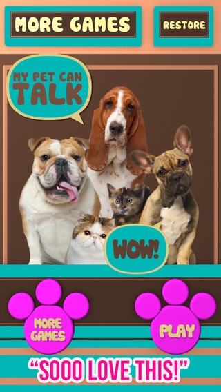 【免費遊戲App】+My Pet Can Talk Videos - Free Virtual Talking Animal Game-APP點子