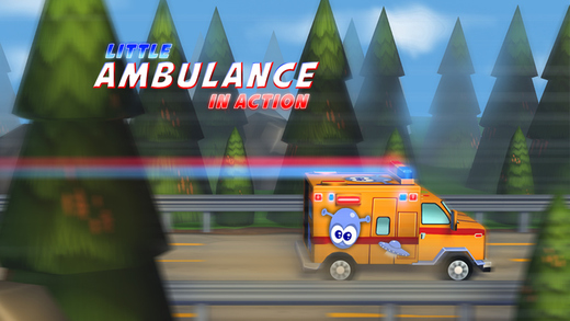 Little Ambulance in Action Gold: 3D Fun Exciting Driving for Kids with Cute Emergency Car