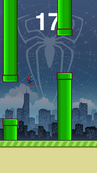 【免費遊戲App】Flappy: Spiderman version-APP點子