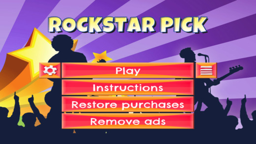 Rockstar Pick - FREE - Slide Rows And Match Guitar Picks Puzzle Game