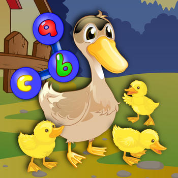 Preschool ABC farm animal join the dot puzzles - teaches numbers and letters LOGO-APP點子