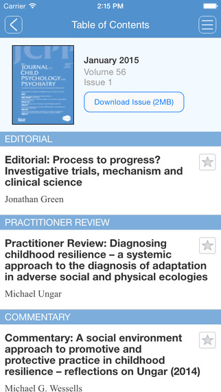 【免費教育App】Journal of Child Psychology and Psychiatry-APP點子