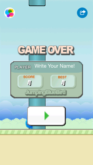 【免費遊戲App】Jumping Blue Bird-APP點子