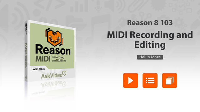 MIDI Recording Editing For Reason