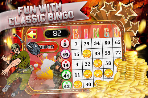 Bingo of World War “Pop Warriors Casino bash Vegas Edition” screenshot 2