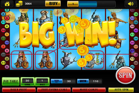Titans Vs Olympians Slots - Play Vegas & Slot Machines - Spin to Win Pro! screenshot 2