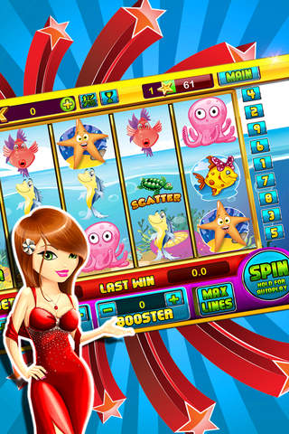 Underwater Gold Fish-y Spin Slot Machine play in virtual Money Casino screenshot 2