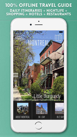 Montreal Travel Guide with Offline City Street and Metro Maps